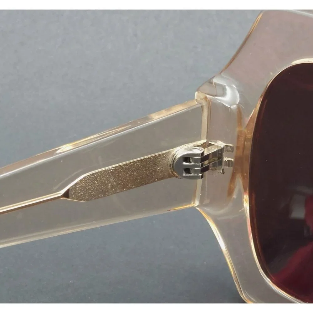 Rare Elizabeth & James Roslie Geo Butterfly Sunglasses Crystal Tea Color EJS1722